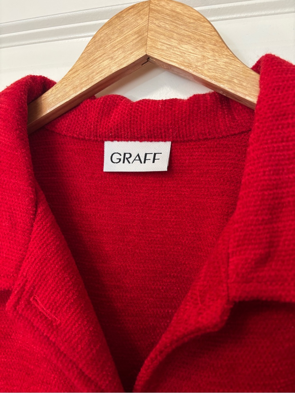 Graff Red Shirt Jacket, Size 1X (approx) - Picture 6 of 6